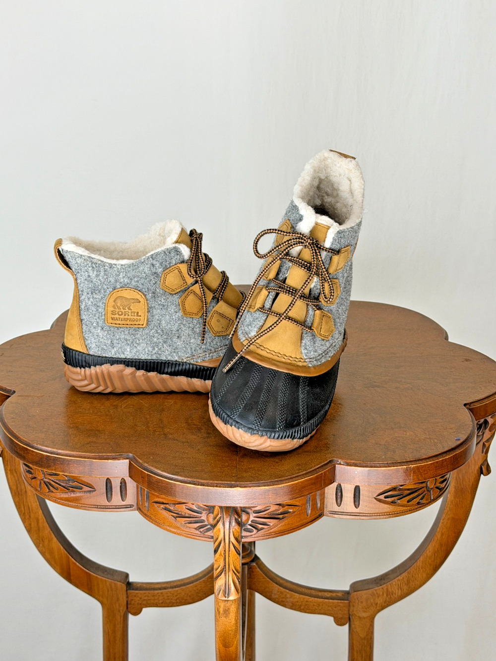 Sorel Felted Wool Waterproof Duck Boot Womens 8 #0141C
